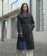 尾州シャギースタンドカラーロングコート/WEB限定PS・TMサイズ