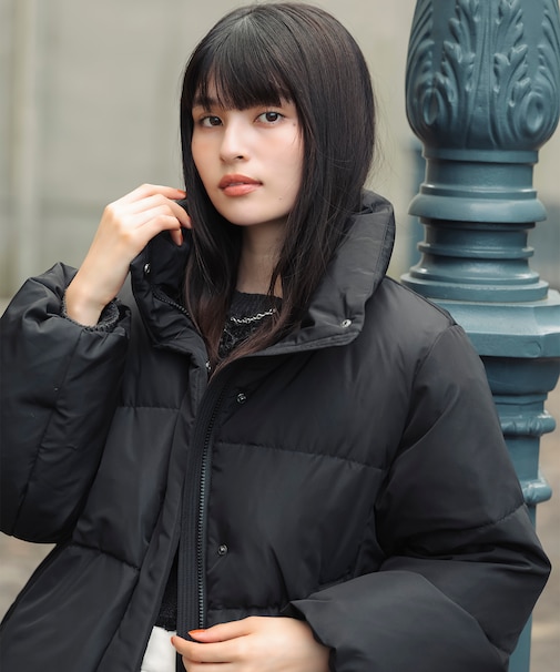 【アウター総選挙3位】フード取り外し可能軽量ダウンブルゾン/2WAY・撥水加工