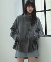 ドロストペプラムブルゾン