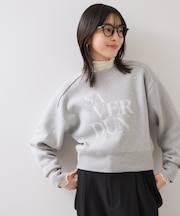 スウェットライクジャガードロゴニット