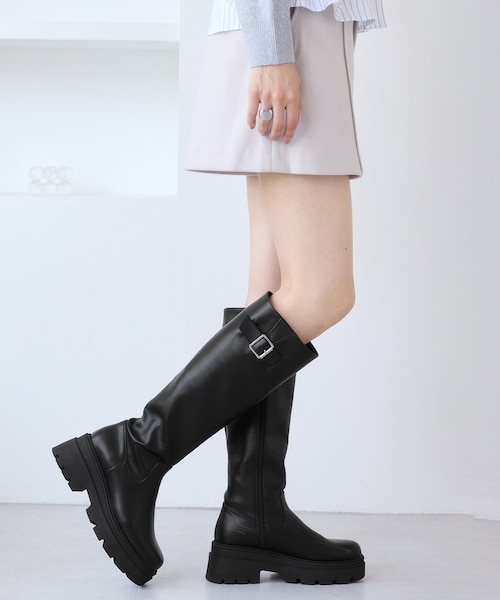 ViVi掲載】AIR EASE ロングブーツ｜マウジーの通販｜&mall（アンド