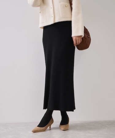 リブニットスカート/セットアップ対応