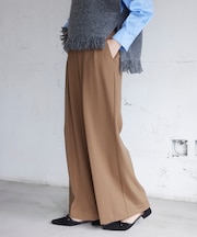 Hot Beautyツータックワイドパンツ/イージーケア