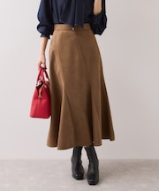 エスカルゴ切替スエードライクスカート