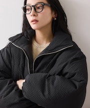 【WEB限定】軽くてあたたかいパディングショートボリュームダウンブルゾン