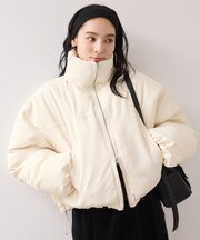 【WEB限定】軽くてあたたかいパディングショートボリュームダウンブルゾン