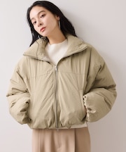 【WEB限定】軽くてあたたかいパディングショートボリュームダウンブルゾン