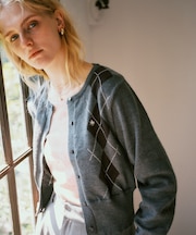 【POLO BCS】VIS別注アーガイルニットカーディガン