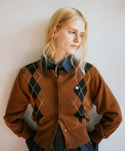 【POLO BCS】VIS別注アーガイルニットカーディガン