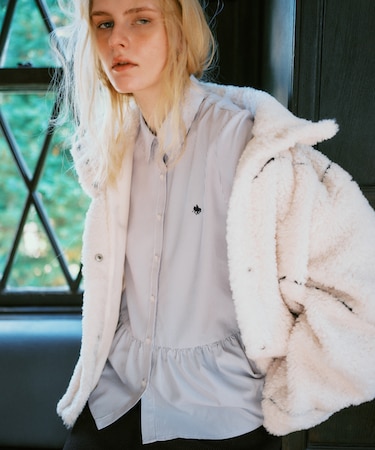 【POLO BCS】VIS別注ペプラムデザインシャツ