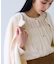【WEB限定】ゴールドボタンタックブラウス