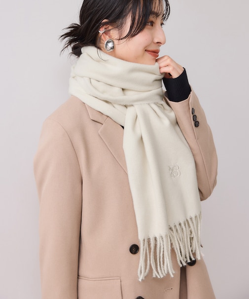 なめらかタッチ刺繍入りストール