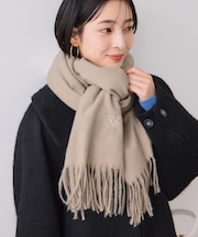 なめらかタッチ刺繍入りストール