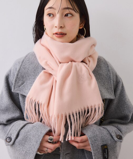 なめらかタッチ刺繍入りストール