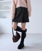 ロービングチェックミニスカート