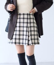 ロービングチェックミニスカート