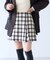 ロービングチェックミニスカート
