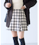 ロービングチェックミニスカート