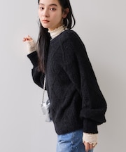 アーガイルフェザーニット/2WAY・イージーケア