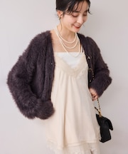 ベロアレースキャミチュニック