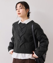 ケーブルコンパクトニット