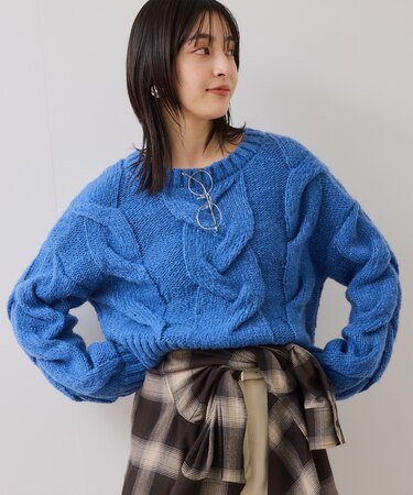 ケーブルコンパクトニット