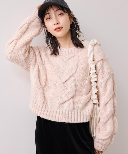 ケーブルコンパクトニット