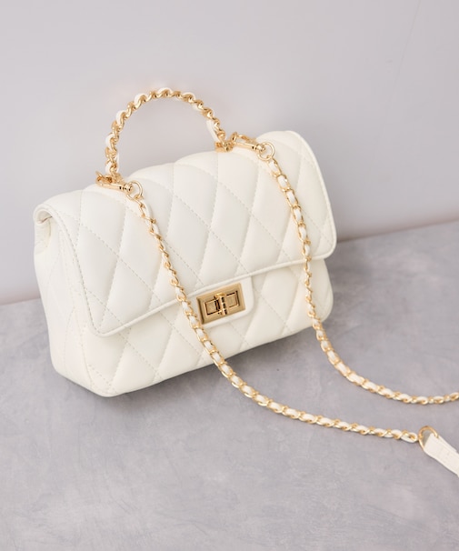 チェーンハンドルキルティングショルダーバッグ/2WAY・一部WEB限定カラー