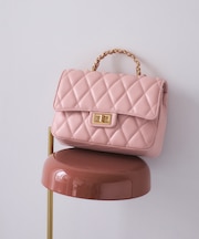 チェーンハンドルキルティングショルダーバッグ/2WAY・一部WEB限定カラー