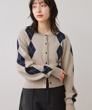 アーガイルカーディガン