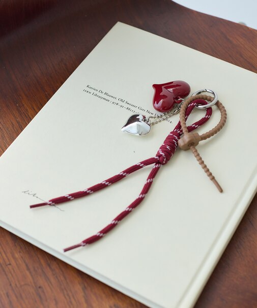 ハートロープバッグチャーム