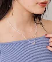 ハートレイヤードネックレス