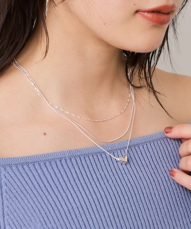 ハートレイヤードネックレス