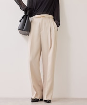 【美easy】コンフォートストレートワイドパンツ/イージーケア・UVケア・セットアップ対応