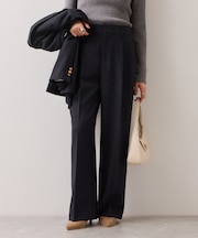 【美easy】コンフォートストレートワイドパンツ/イージーケア・UVケア・セットアップ対応