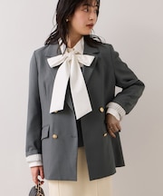 【美easy】コンフォート金ボタンジャケット/イージーケア・UVケア・セットアップ対応