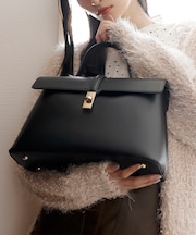 ひねり金具ワンハンドルバッグ/2WAY、軽量