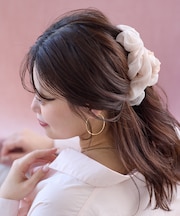 シフォンバンスヘアクリップ