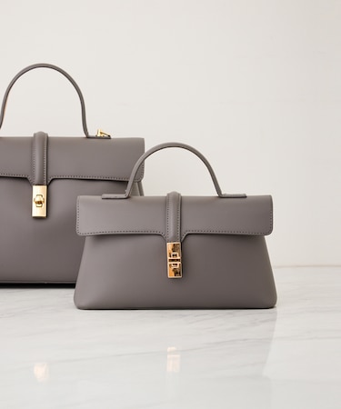 ひねり金具ワンハンドルミニショルダーバッグ/2WAY、WEB限定カラーあり