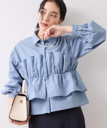 ビスチェドッキングシャツ/イージーケア