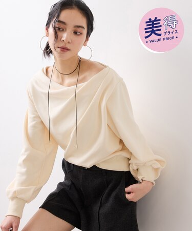 ドレープスウェットプルオーバー