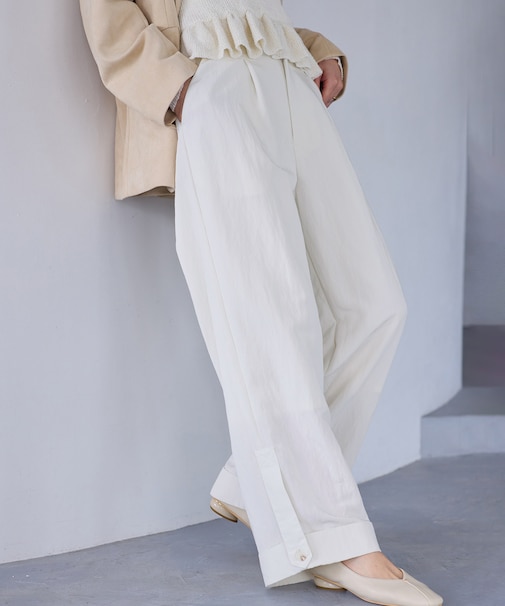 エアタンロールアップパンツ/イージーケア・防シワ