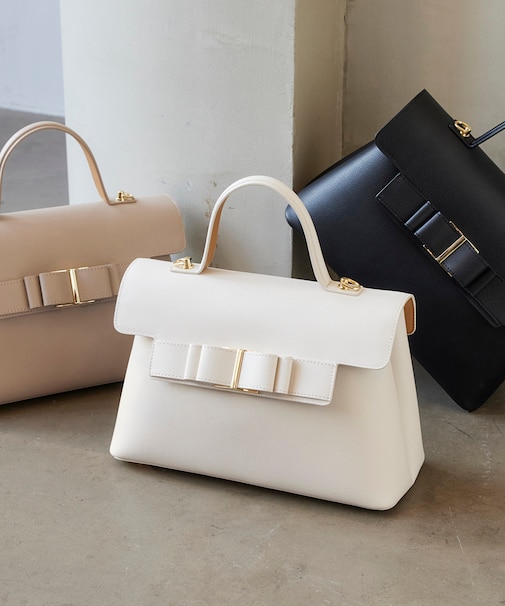 リボンベルトワンハンドルバッグ/軽量・2WAY