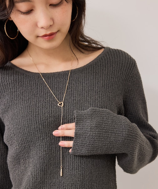 ハートポイントチェーンYネックレス