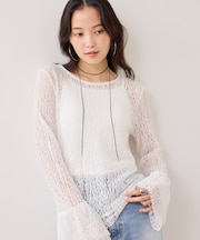 フレアスリーブレーストップス