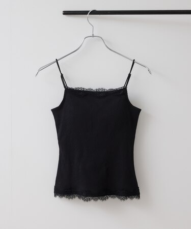 カップ付きレーステレコキャミソール