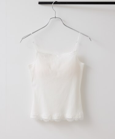 カップ付きレーステレコキャミソール