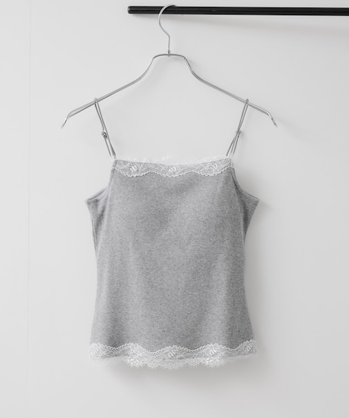 カップ付きレーステレコキャミソール