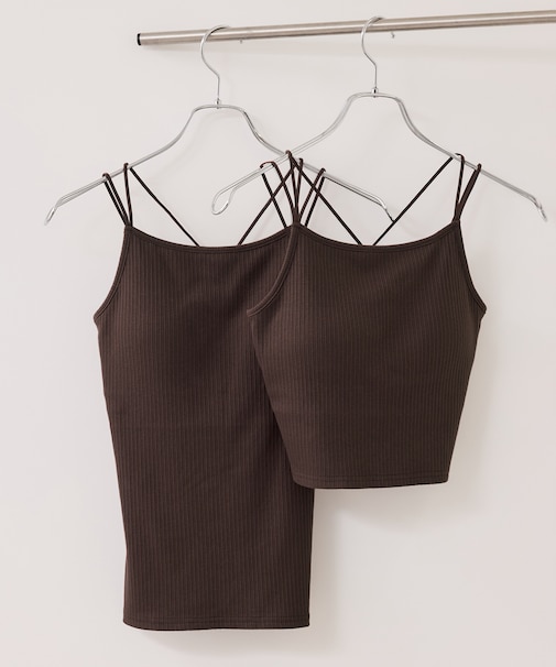 カップ付きアメスリキャミソール/着丈が選べる