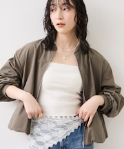 ボリュームバルーンブルゾン/UVケア・イージーケア